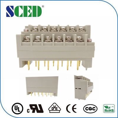 Fence Strips Grey Barrier Terminal Block Phosphor Bronze Terminal