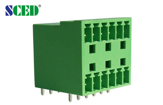 300V Male Pluggable Terminal Block , 3.81mm Pitch Plug In Electrical Terminal Block