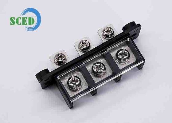 Pitch 21.00mm 600V 65A 3P Barrier Terminal Block Single Row PBT M5 Power Terminal Block Connector