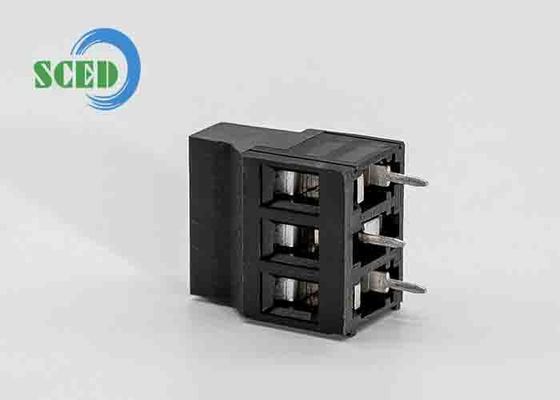 Secure Wire Connections with 22-14AWG PCB Terminal Block in White Plastic Material