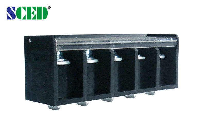 20mm Power Distribution Terminal Block Barrier Type Terminal Block With Plastic Protective Cover