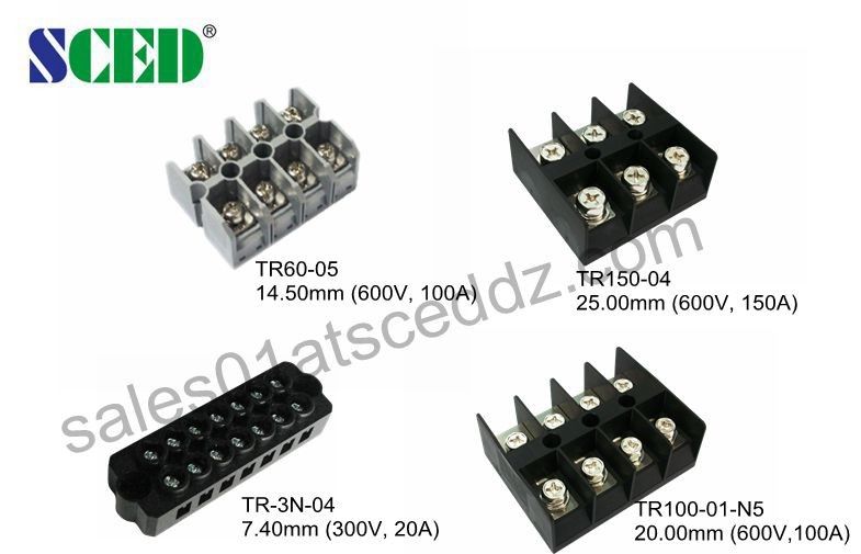 3 Way Screw Terminal 600V High Current Terminal Connector 150A 25.00mm