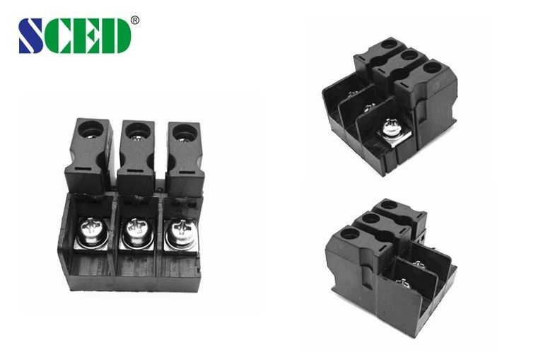 M4 Screw Panel Mount Terminal Block PA66 Housing Brass Power Connector