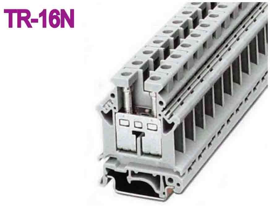 600V Rated Voltage 30A Rated Current Din Rail Terminal Blocks with PA Plastic Material and No Abnormal Within 1 Minute