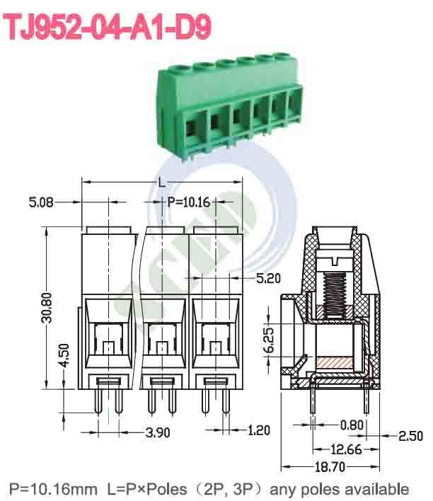 Copper Spring Terminal Block Rated Voltage 250V Gray Electrical Connector Offering and Secure Wire Termination Solutions