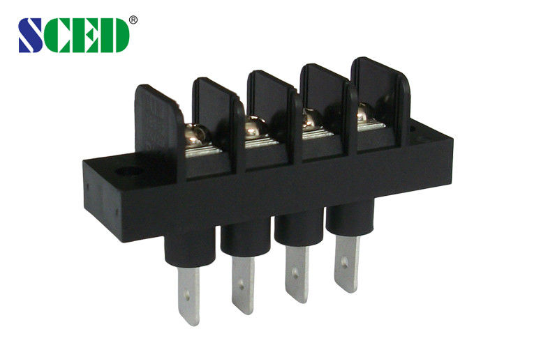 9.525mm PBT Barrier Terminal Block 300V PCB Fixing Screw Connector