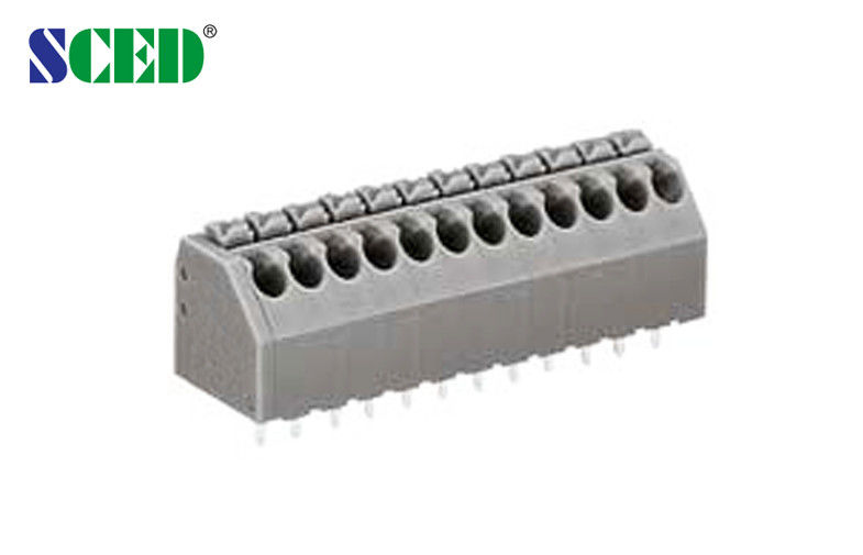PCB Spring Terminal Block 5 AMP 16-22 AWG , PCB Screwless Terminal Connector 3.50m/3.81mm