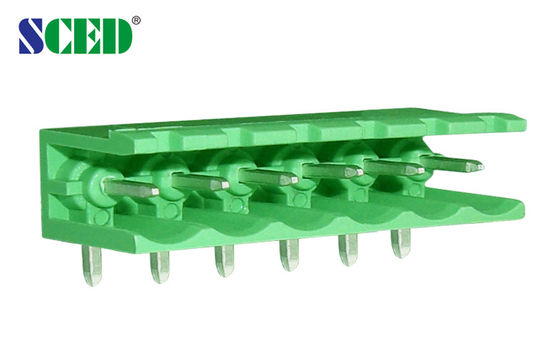 พล็อกสีเขียวในตึกปลายทาง ปริมาณ 7.62 มิลลิเมตร ทองแดง ปลายทาง PA66 300V