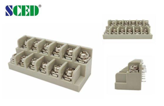 เหล็ก / M3 สกรู 7.62 มิลลิเมตร สกรู โทรศัพท์บล็อกด้วยปิน 300V 15A