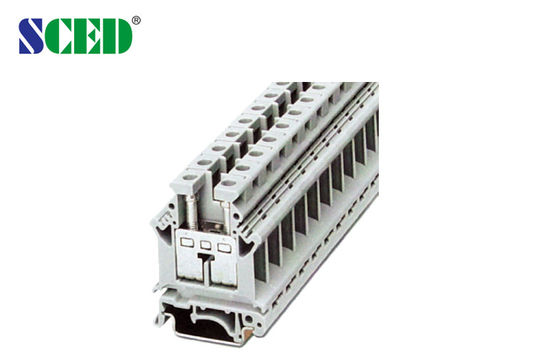 101A Din Rail Terminal Blocks 800V 25mm2 ทองแดง ความกว้างของทองแดง 12.2mm