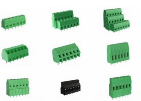 10A 2P-28P มุมขวา สายไฟฟ้าเข้าปลายบล็อก PCB Pitch 3.81mm 300v