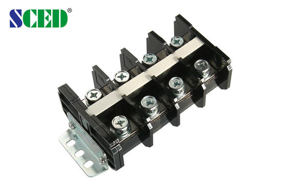 Pitch 27.00mm Barrier High Current Terminal Block Connectors 600V 150A เครื่องเชื่อมปลายทางที่มีความแรงสูง