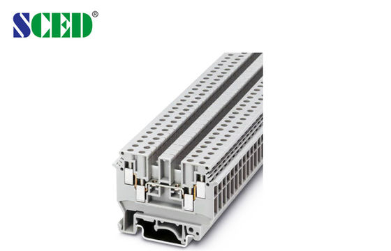 300V 32A Din Rail Terminal Blocks ไฟฟ้า 6.2 มม ความกว้าง OEM ODM
