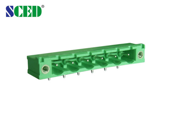 7.62mm 300V 18A พล็อกบล็อก PCB ทอร์มิเนล คอนเนคเตอร์กับหัวหน้า โซค็อตชาย 14 ต้น