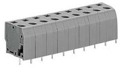 300V 12A 2P - 16P โบล็อกปลายไม่มีสกรู 7.62 มม