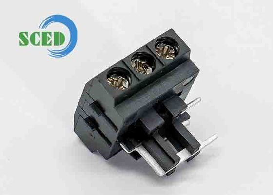 300V 10A M3 สกรู เทอร์มินัลบล็อกเชื่อมต่อ 12 24 AWG PBT 6.2mm ระยะหินทองแดง