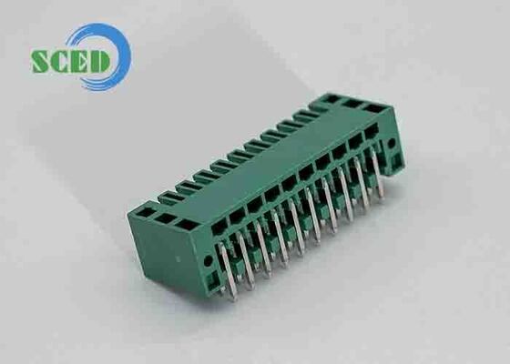45 องศา สายไฟเข้า โบล็อกปลายพหลกติดต่อกับ 1.4 มม PCB หลุมกว้างและโฟสฟอร โบล็อกทองแดงสําหรับการเชื่อมต่อไฟฟ้าที่ปลอดภัย
