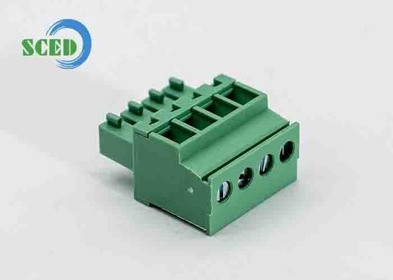 UL94 V-0 อัตราการเผาไหม้ โบล็อกปลายทางที่ติดต่อได้ด้วยสกรู M2 สําหรับปัจจุบันที่ระดับ 18A ในระบบไฟฟ้าความปลอดภัยสูง