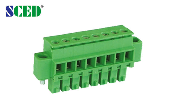 พล็อกปลายทางที่สามารถติดต่อได้ พล็อกปลายทางหญิง 2P-20P Pitch 3.81mm 300V 8A Plug-in Terminal Block