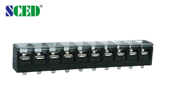 บล็อกขั้วต่อแบบมีฉนวน ระยะห่าง 16.00 มม. 600V 60A 10 ขั้ว บล็อกขั้วต่อสายไฟ