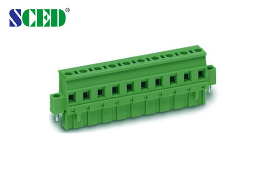 ระยะห่าง 7.62 มม. 300V 18A 2P - 14P บล็อกขั้วต่อแบบเสียบ