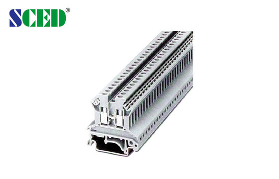 ความกว้างของปลายทาง 4.2mm 300V 15A Din Rail Terminal Blocks